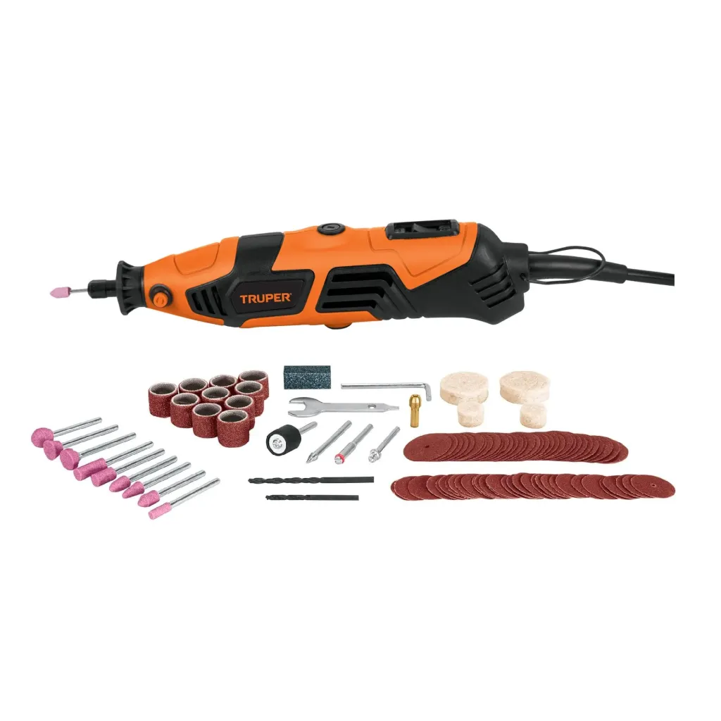 [17449] HERRAMIENTA ROTATIVA (MOTO-TOOL), PROFESIONAL, 97 ACCESORIOS, 150 W, TRUPER